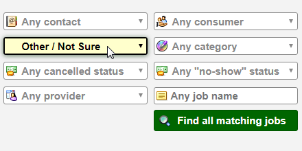 Search for unknown communication mode assignments